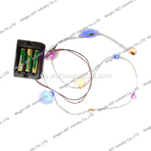 Cadena de LED parpadeante, cadena de LED flexible, luz de cadena de vacaciones